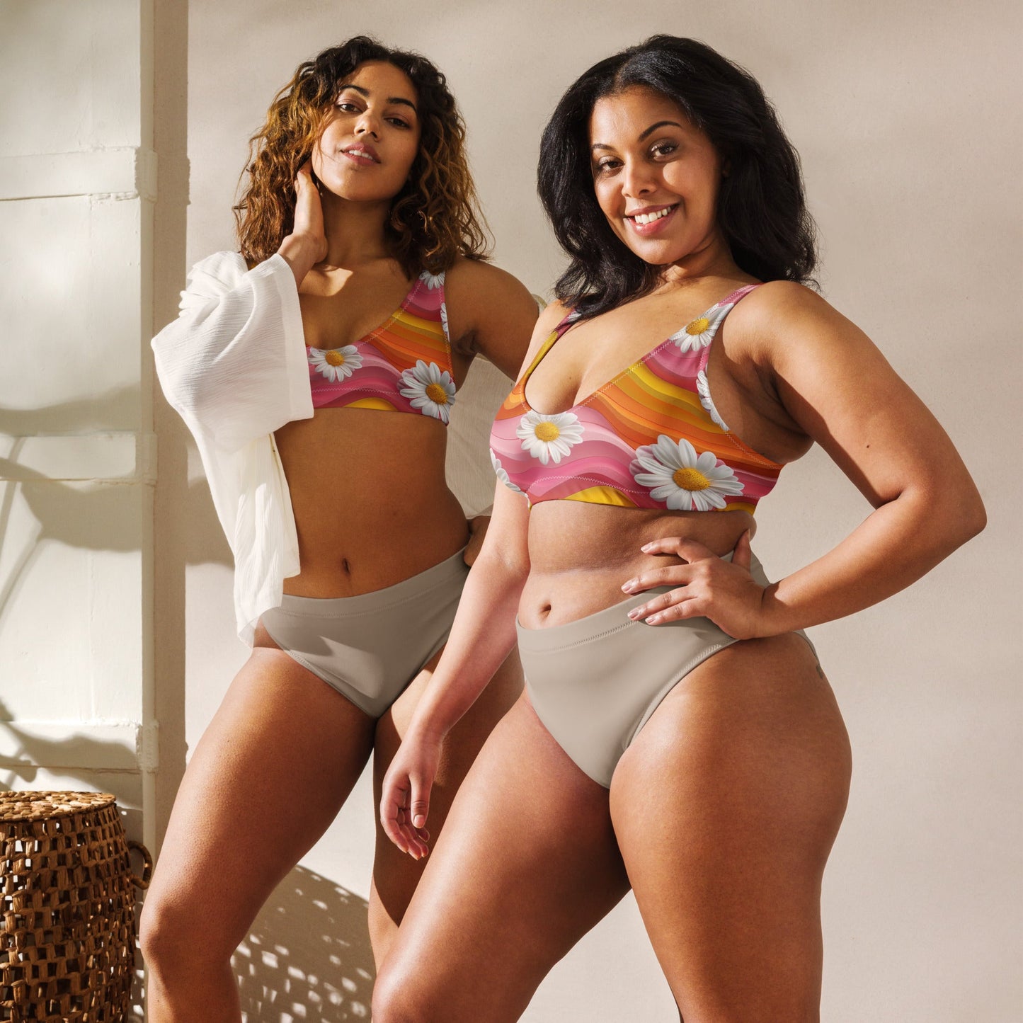 Baha Ranch Yeehaw Groovy Floral Bikini Top