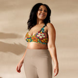 Baha Ranch Yeehaw Woodstock Retro Floral Bikini Top