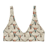 Baha Ranch Yeehaw Bullhead Skulls Bikini Top