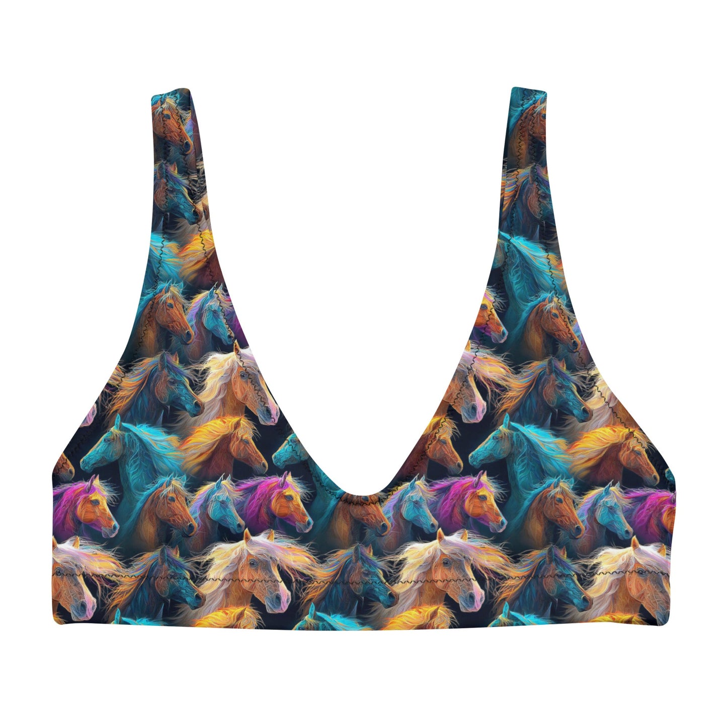 Baha Ranch Yeehaw Wild Horses Bikini Top