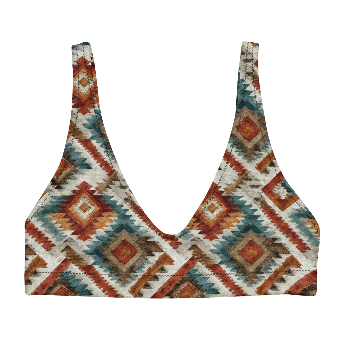 Baha Ranch Yeehaw Southwest Diamond Bikini Top