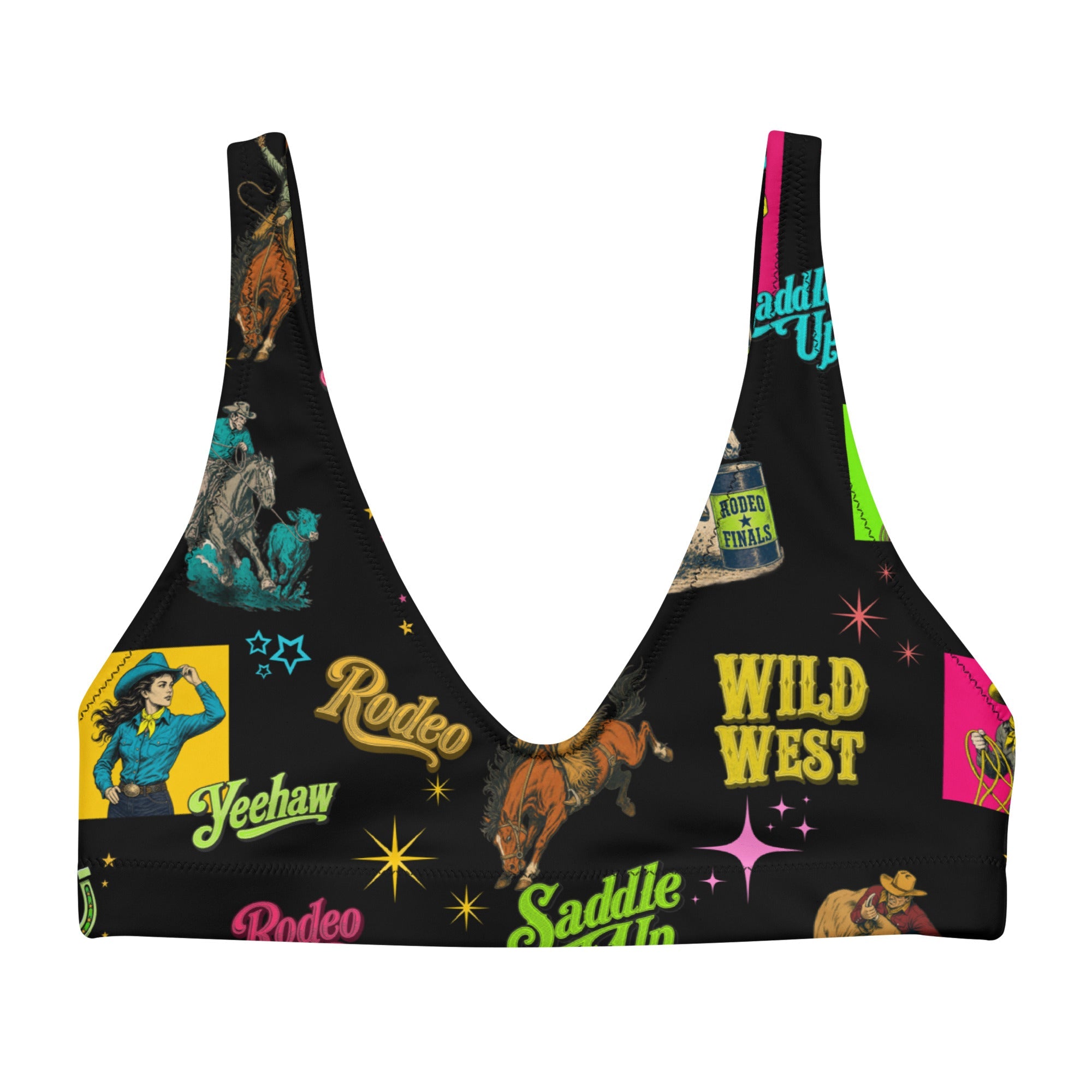 Baha Ranch Yeehaw The Last Roundup Bikini Top
