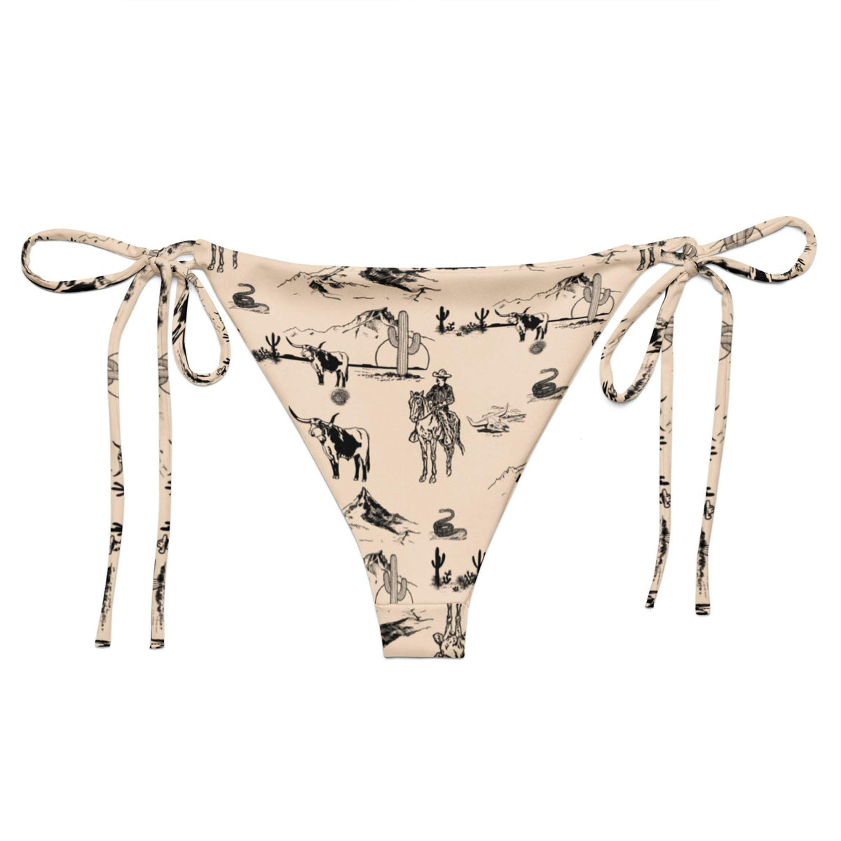 Baha Ranch Yeehaw Cowboy Ranch String Bikini Bottom - Baha Ranch Western Wear - Flyclothing LLC