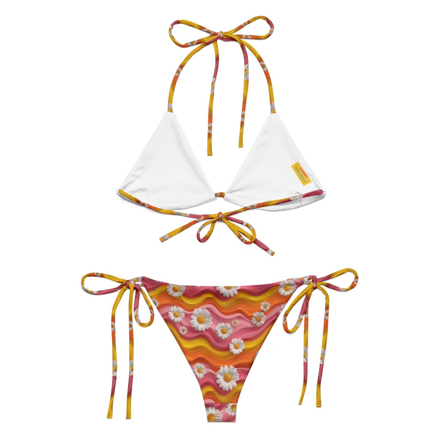 Baha Ranch Yeehaw Groovy Floral String Bikini - Baha Ranch Western Wear - Flyclothing LLC