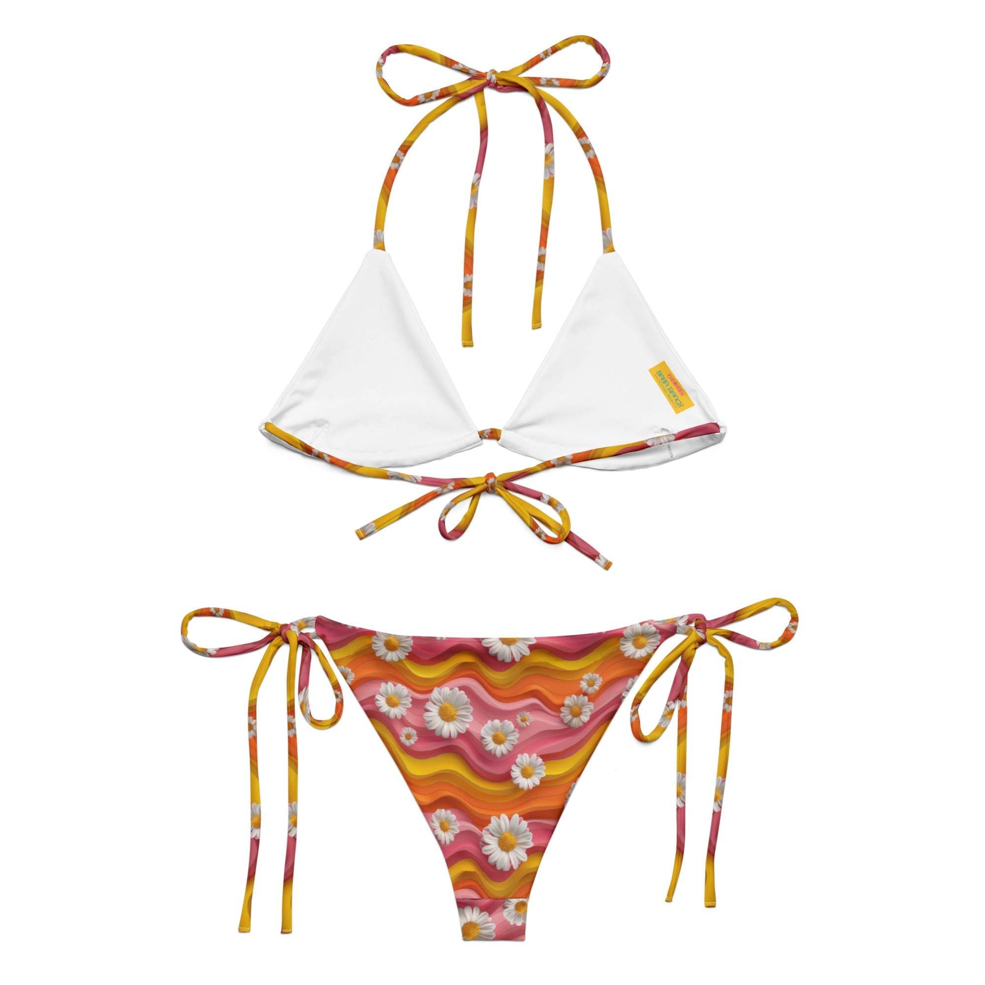 Baha Ranch Yeehaw Groovy Floral String Bikini - Baha Ranch Western Wear - Flyclothing LLC