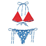 Baha Ranch Yeehaw Blue Rodeo Cowboy String Bikini - Baha Ranch Western Wear - Flyclothing LLC