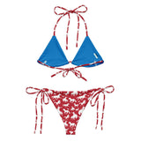 Baha Ranch Yeehaw Red Rodeo Cowboy String Bikini - Baha Ranch Western Wear - Flyclothing LLC