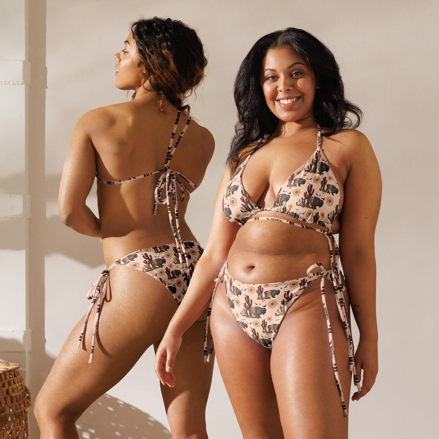 Baha Ranch Yeehaw Desert Bison String Bikini