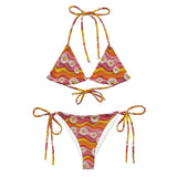 Baha Ranch Yeehaw Groovy Floral String Bikini - Baha Ranch Western Wear - Flyclothing LLC