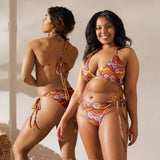 Baha Ranch Yeehaw Groovy Floral String Bikini - Baha Ranch Western Wear - Flyclothing LLC