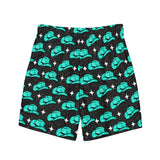 Baha Ranch Yeehaw Turquoise Hat Men's Swim Trunks