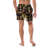 Baha Ranch Yeehaw Vintage Cowboy Collage Swim Trunks - Baha Ranch Western Wear - Flyclothing LLC