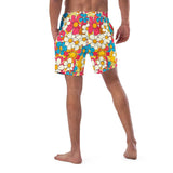 Baha Ranch Yeehaw Flower Child Retro Men's Swim Trunks - Baha Ranch Western Wear - Flyclothing LLC