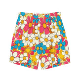 Baha Ranch Yeehaw Flower Child Retro Men's Swim Trunks - Baha Ranch Western Wear - Flyclothing LLC