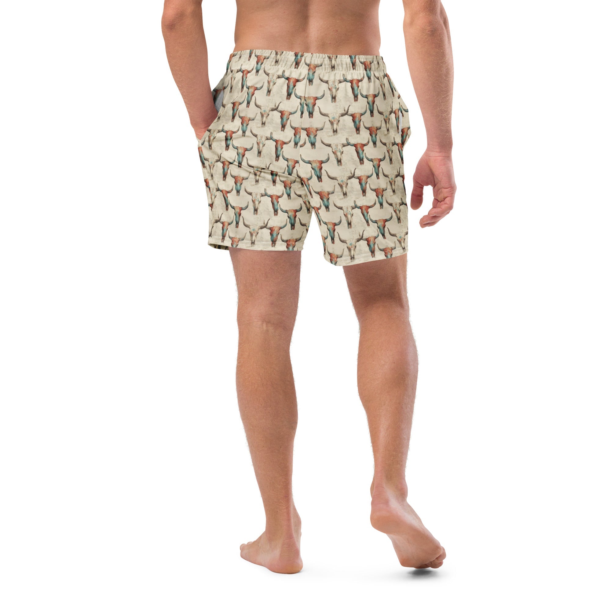 Baha Ranch Bullhead Skull Swim Trunks