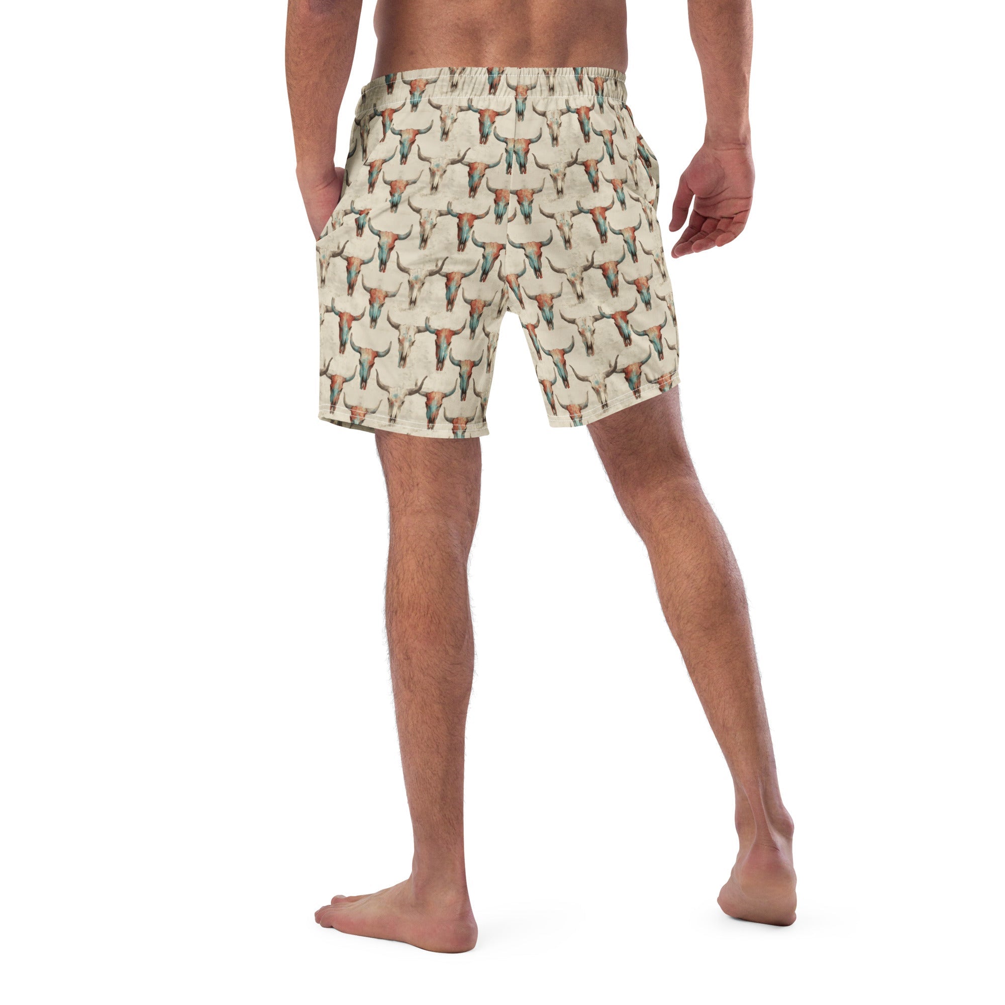 Baha Ranch Bullhead Skull Swim Trunks