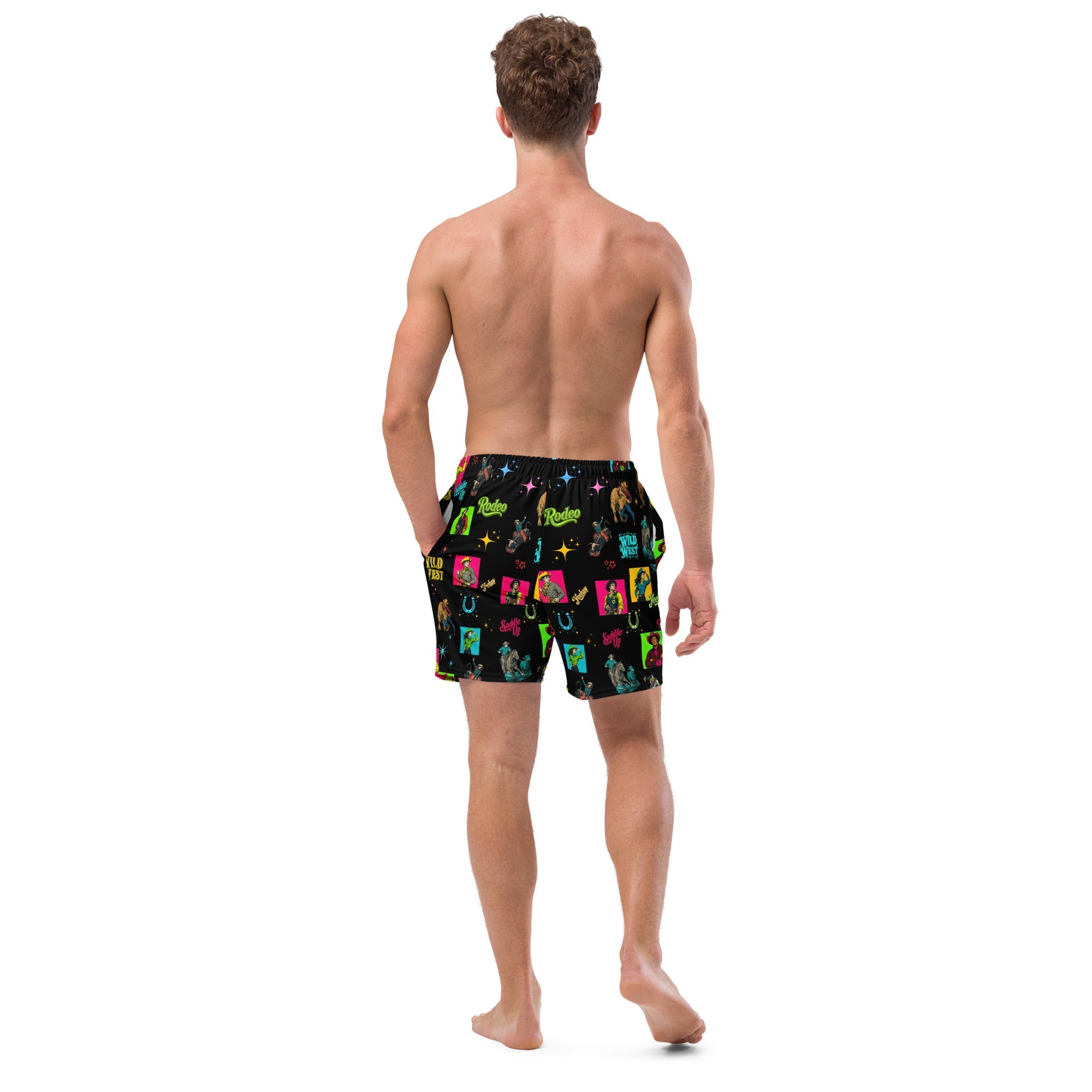 Baha Ranch Yeehaw The Last Roundup Swim Trunks