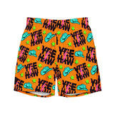 Baha Ranch Yeehaw Orange Men's Swim Trunks