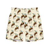 Baha Ranch Yeehaw Vintage Rodeo Men's Swim Trunks