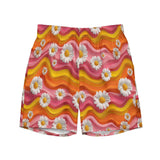 Baha Ranch Yeehaw Groovy Floral Men's Swim Trunks - Baha Ranch Western Wear - Flyclothing LLC