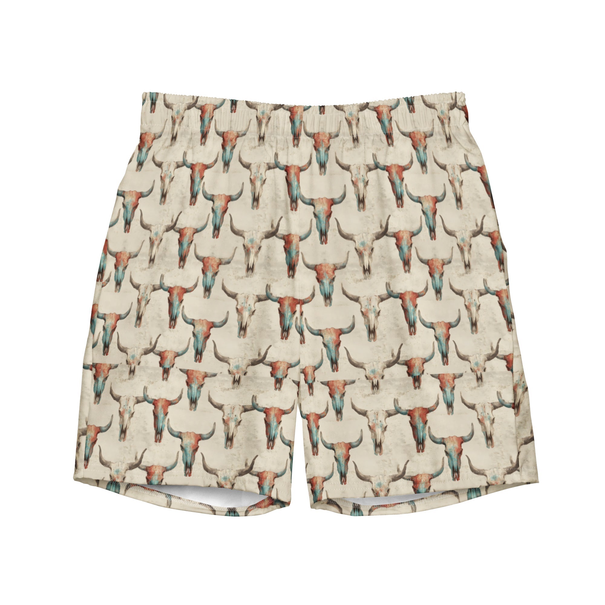 Baha Ranch Bullhead Skull Swim Trunks