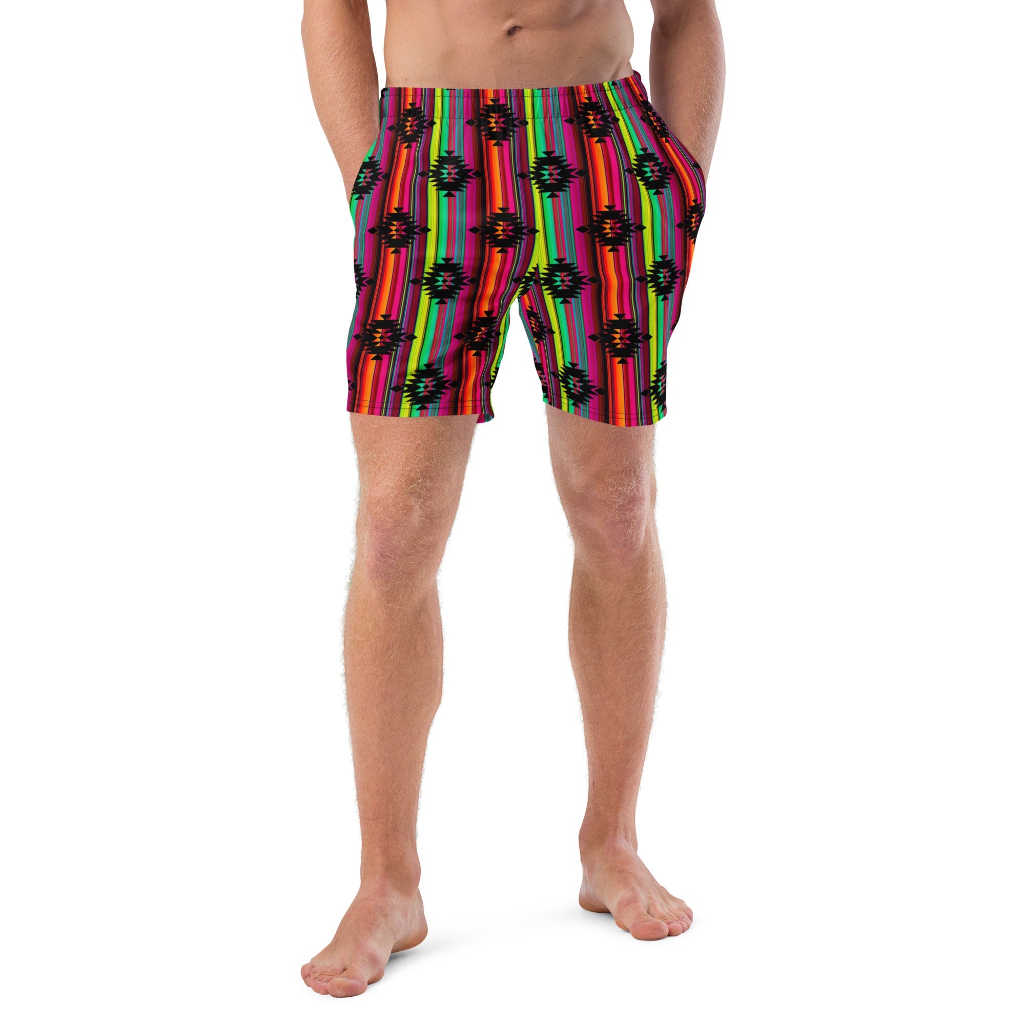 Baha Ranch Yeehaw Aztec Serape Swim Trunks
