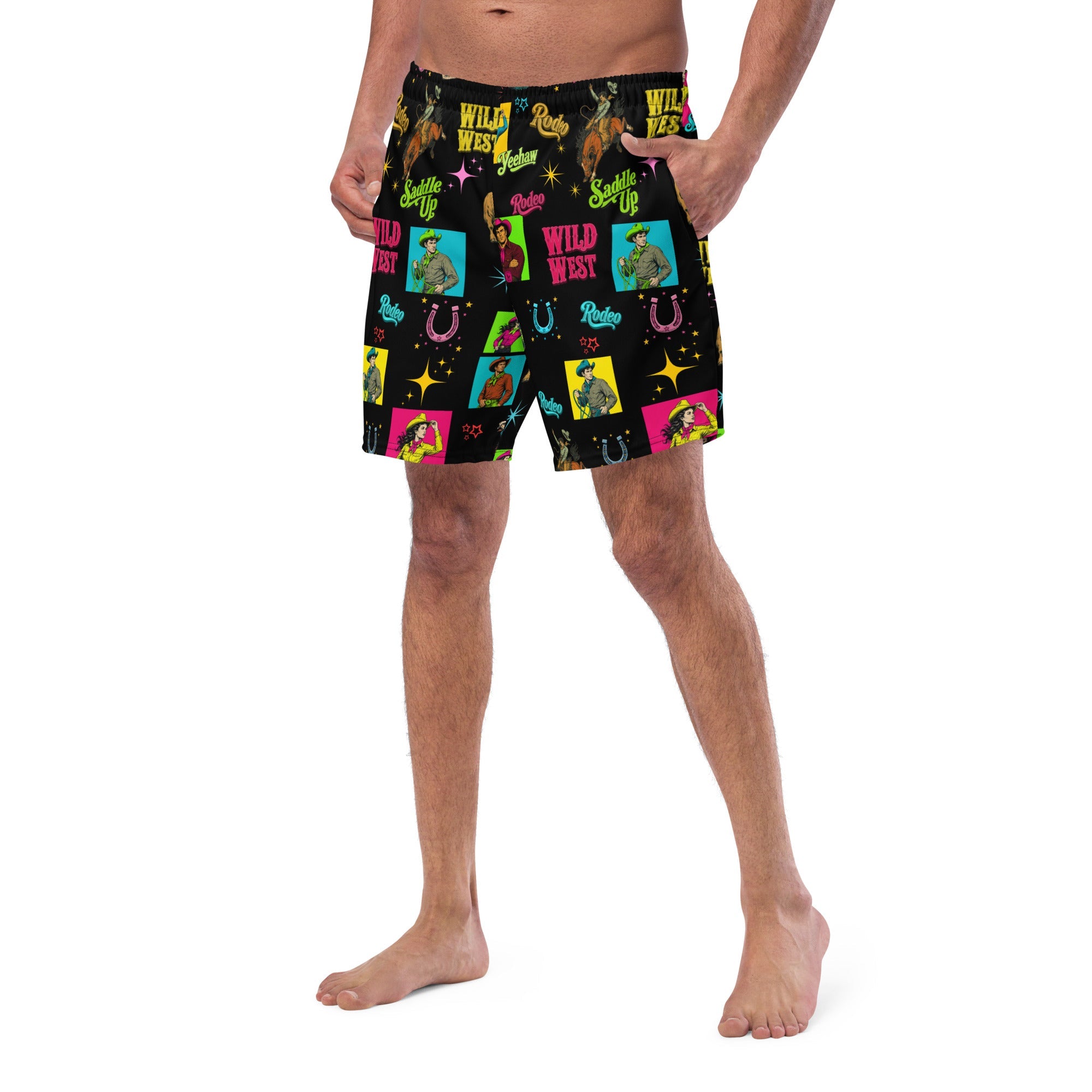 Baha Ranch Yeehaw The Last Roundup Swim Trunks