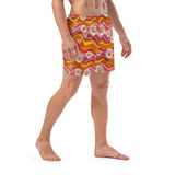 Baha Ranch Yeehaw Groovy Floral Men's Swim Trunks - Baha Ranch Western Wear - Flyclothing LLC