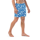 Baha Ranch Yeehaw Blue Rodeo Cowboy Men's Swim Trunks - Baha Ranch Western Wear - Flyclothing LLC
