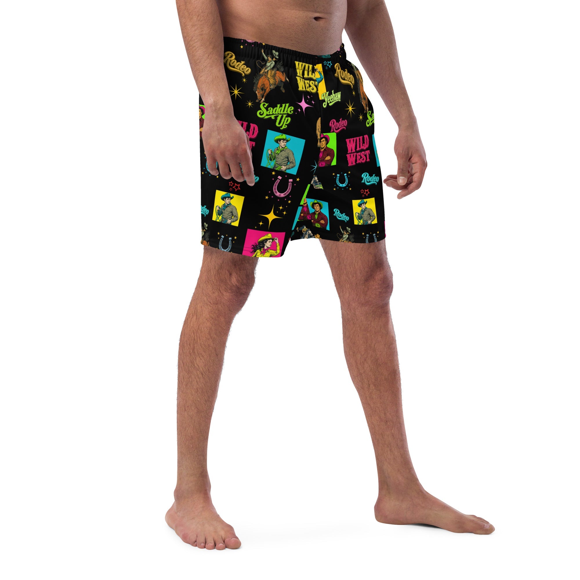 Baha Ranch Yeehaw The Last Roundup Swim Trunks