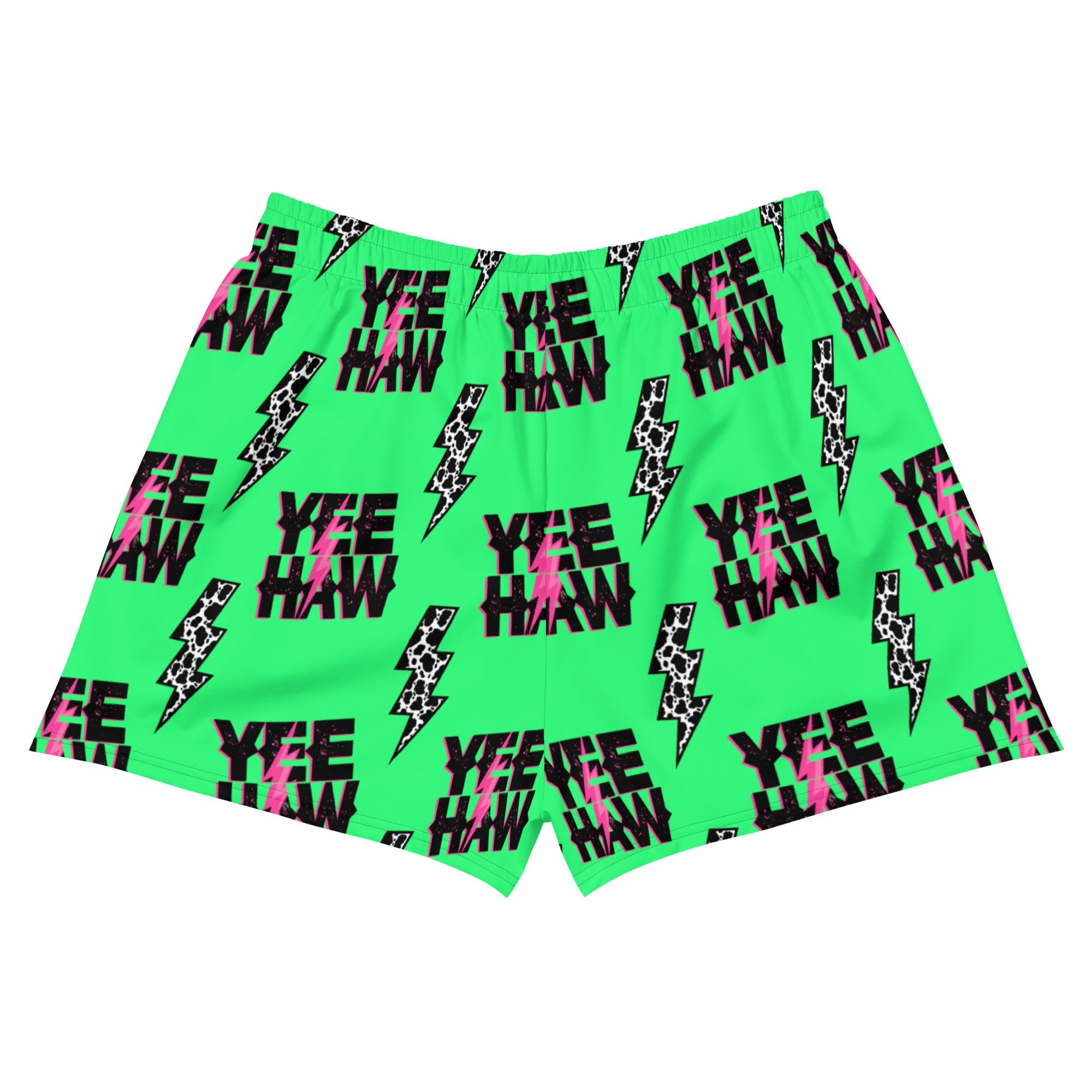 Baha Ranch Neon Yeehaw Women’s Athletic Shorts