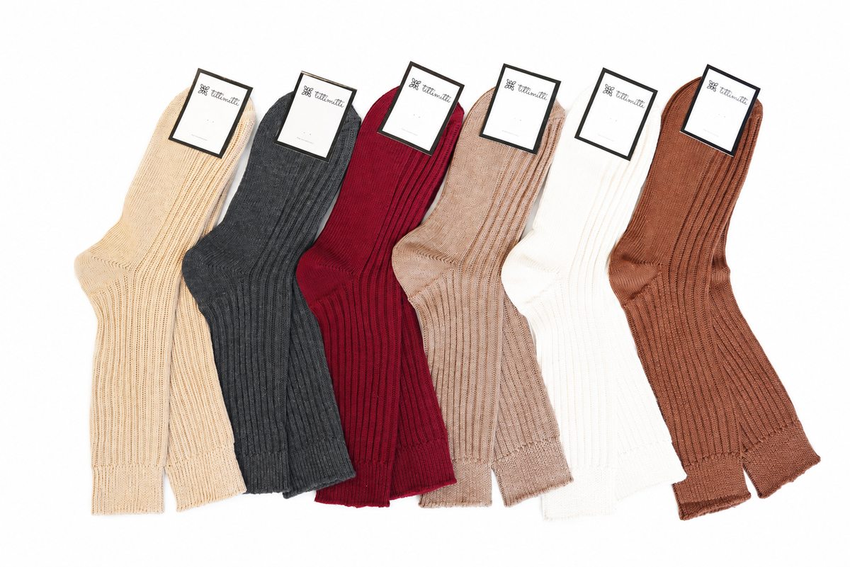 tittimitti® Men’s 100% Organic Cotton Boot Socks 3-Pack – Made in Italy - tittimitti - Flyclothing LLC