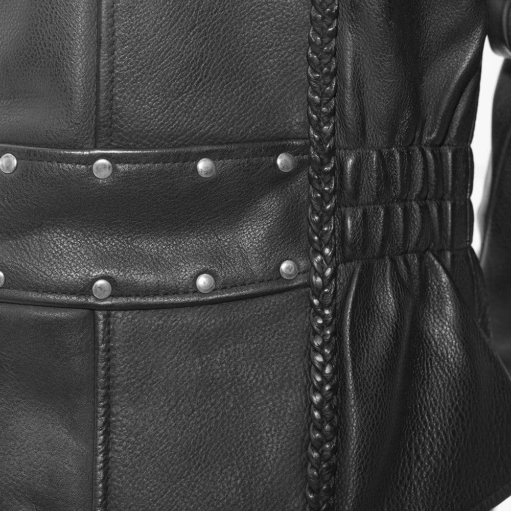 Allure Women's Motorcycle Leather Jacket - First Manufacturing Company - Flyclothing LLC