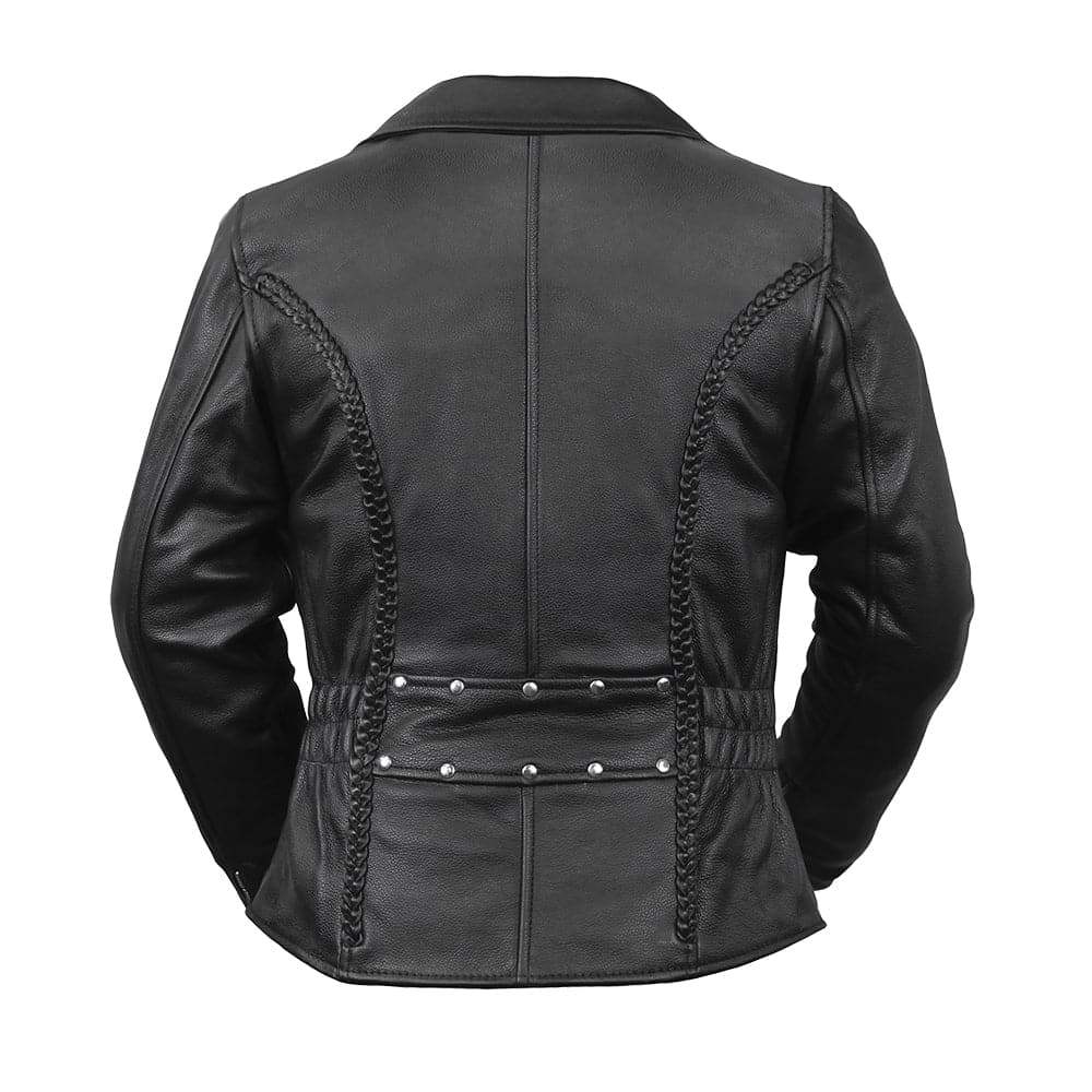 Allure Women's Motorcycle Leather Jacket - First Manufacturing Company - Flyclothing LLC