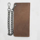 LARGE TRUCKER - Vegetable Tanned Leather Wallet - First Manufacturing Company - Flyclothing LLC