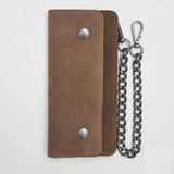 LARGE TRUCKER - Vegetable Tanned Leather Wallet - First Manufacturing Company - Flyclothing LLC