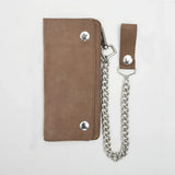 LARGE TRUCKER - Vegetable Tanned Leather Wallet - First Manufacturing Company - Flyclothing LLC
