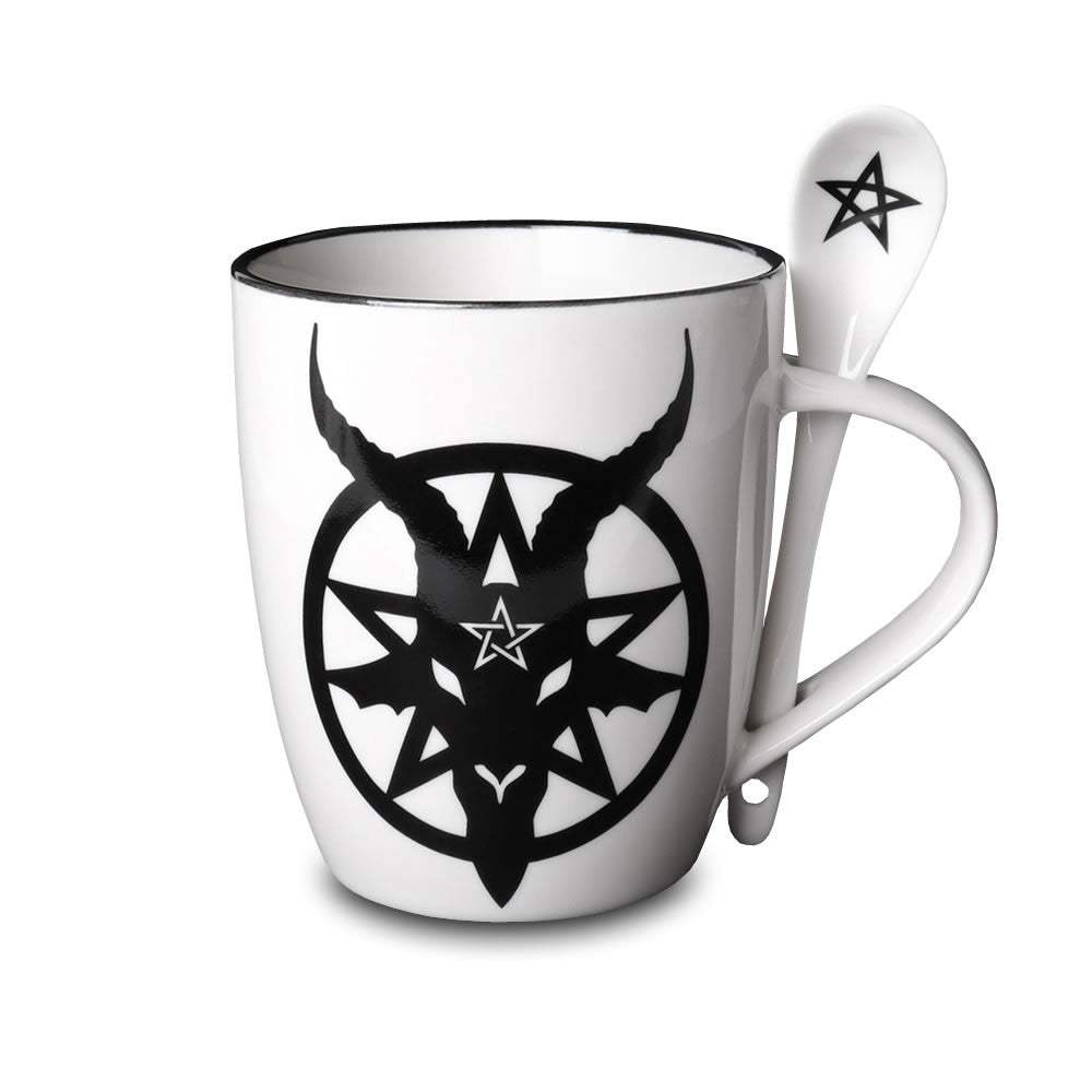 Baphomet Mug & Spoon Set - Alchemy of England - Flyclothing LLC