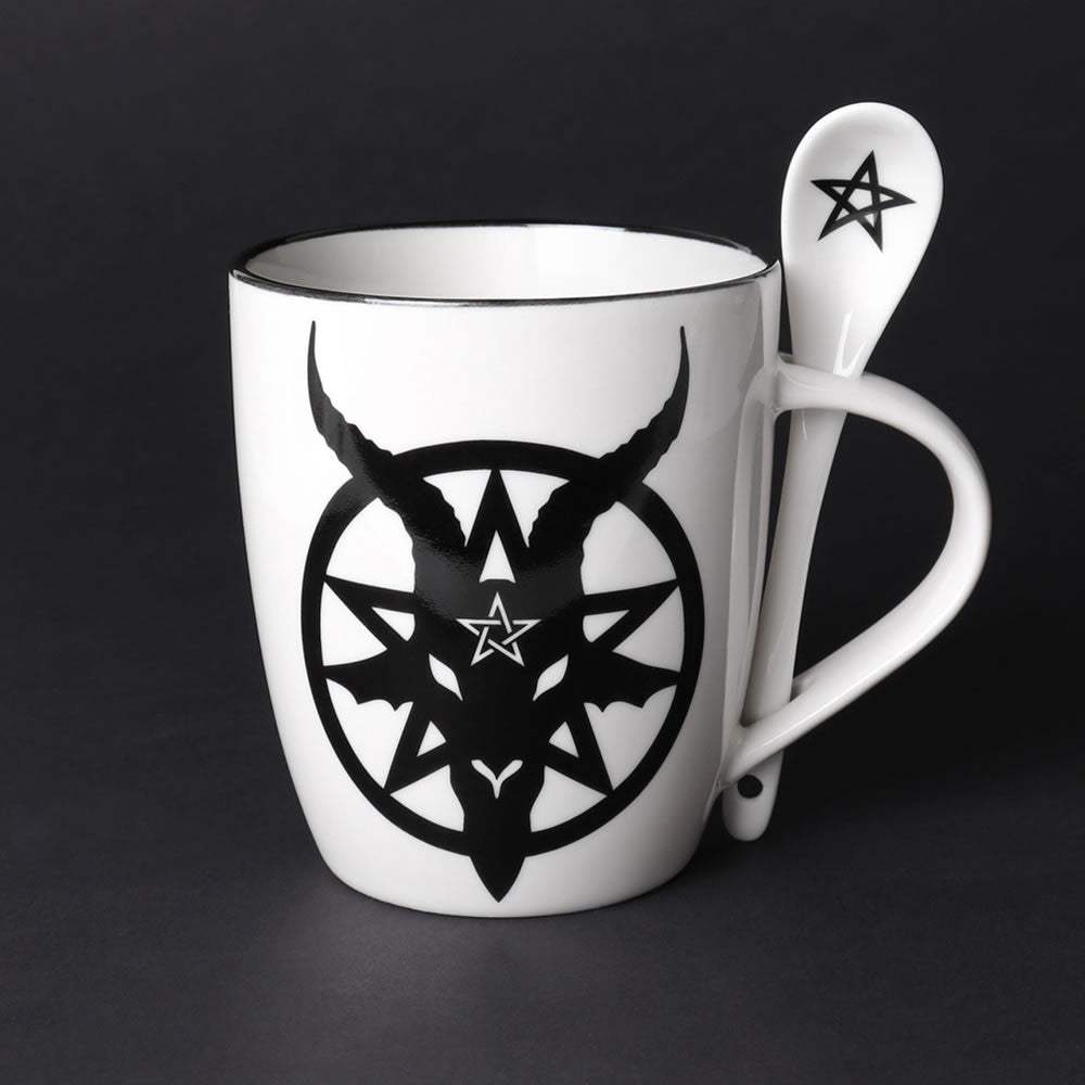 Baphomet Mug & Spoon Set - Alchemy of England - Flyclothing LLC