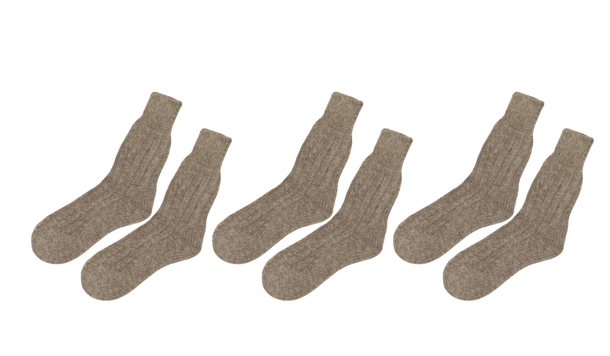 tittimitti® Women’s Alpaca & Wool Blend Socks 3-Pack – Warm Breathable Winter Socks Made in Italy