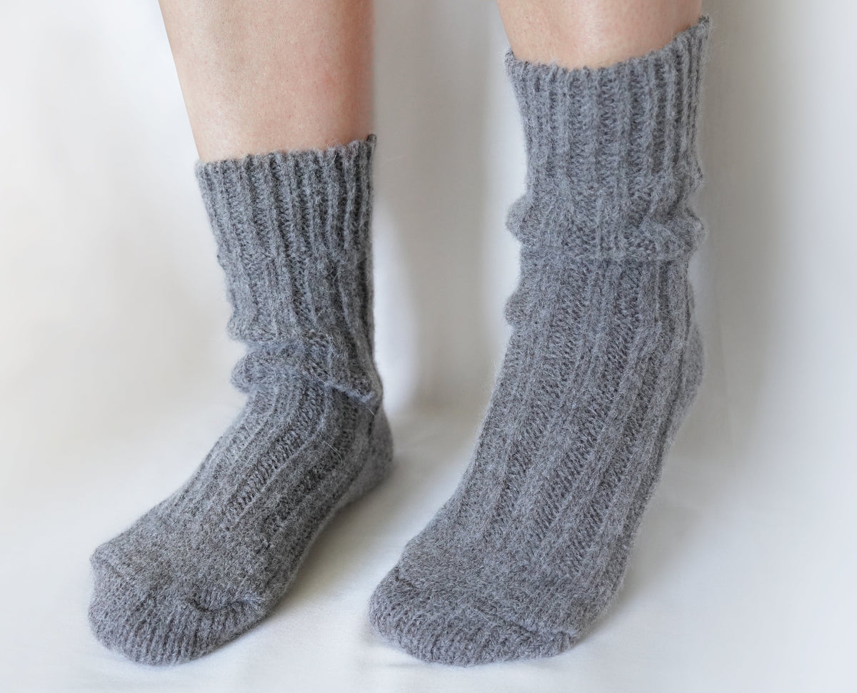 tittimitti® Men’s Alpaca & Wool Blend Socks 1 Pair – Warm Breathable Winter Socks Made in Italy