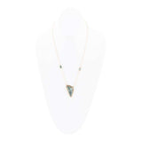 Alpine Green Seraphinite and Golden Necklace - Barse Jewelry