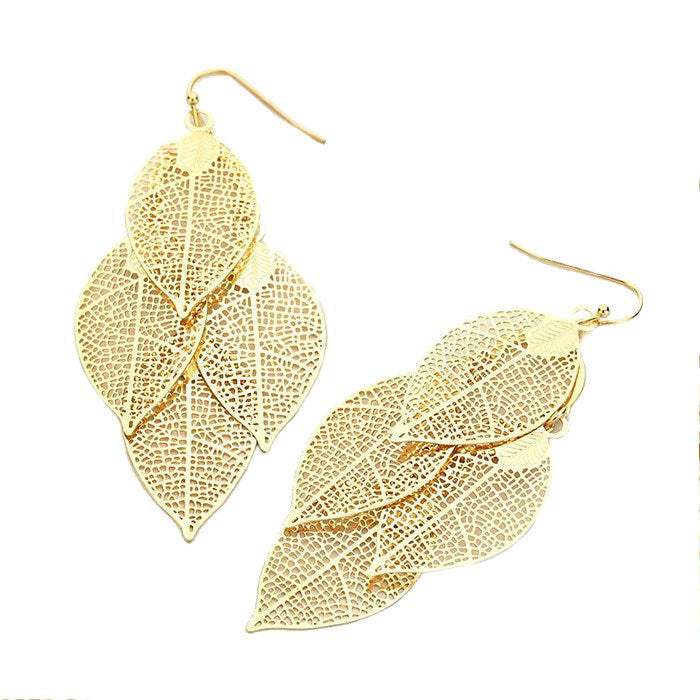 Alyssa Lightweight Metal Teardrop Dangle Fishhook Earrings - Madeline Love - Flyclothing LLC