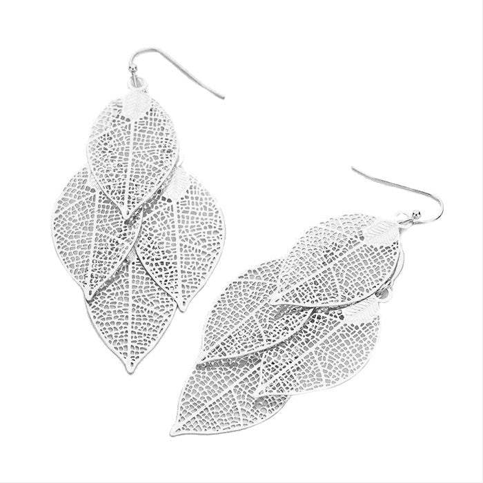 Alyssa Lightweight Metal Teardrop Dangle Fishhook Earrings - Madeline Love - Flyclothing LLC