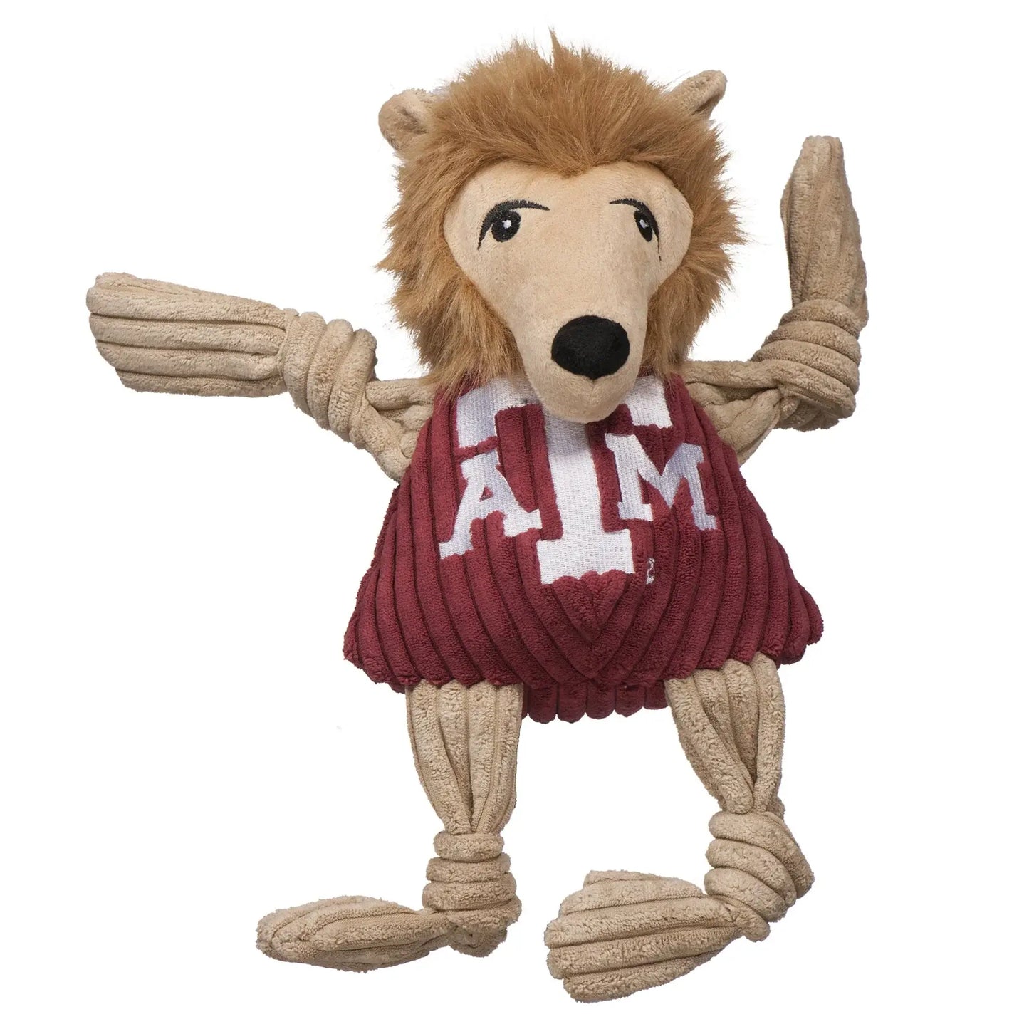 NCAA Texas A&M University, Reveille Knottie® Plush Dog Toy - HuggleHounds - Flyclothing LLC