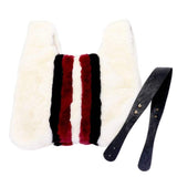 Amalia Colorblock Fluffy Faux Fur Slouchy Tote Bag Handbag - Madeline Love - Flyclothing LLC