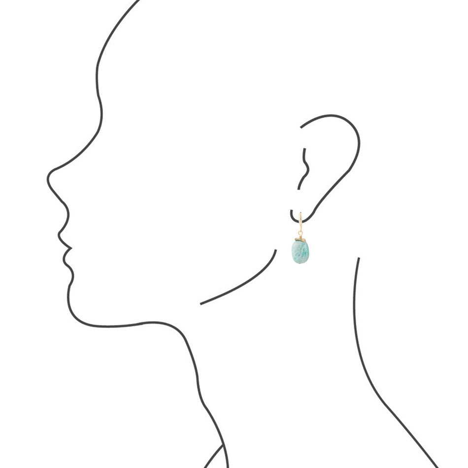 Amazonite Post Drop Earrings - Barse Jewelry - Flyclothing LLC