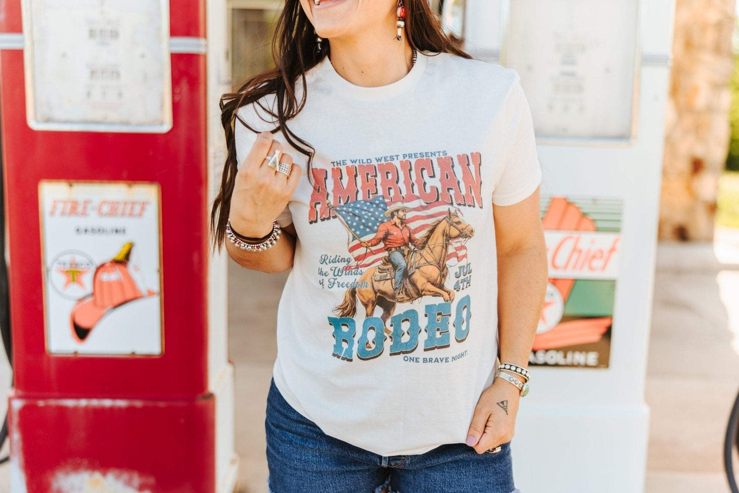 American Rodeo 4th July Graphic Tee - Wild Junkie - Flyclothing LLC