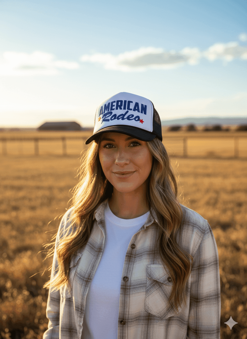 American Rodeo Star Trucker Hat - Wild Junkie - Flyclothing LLC