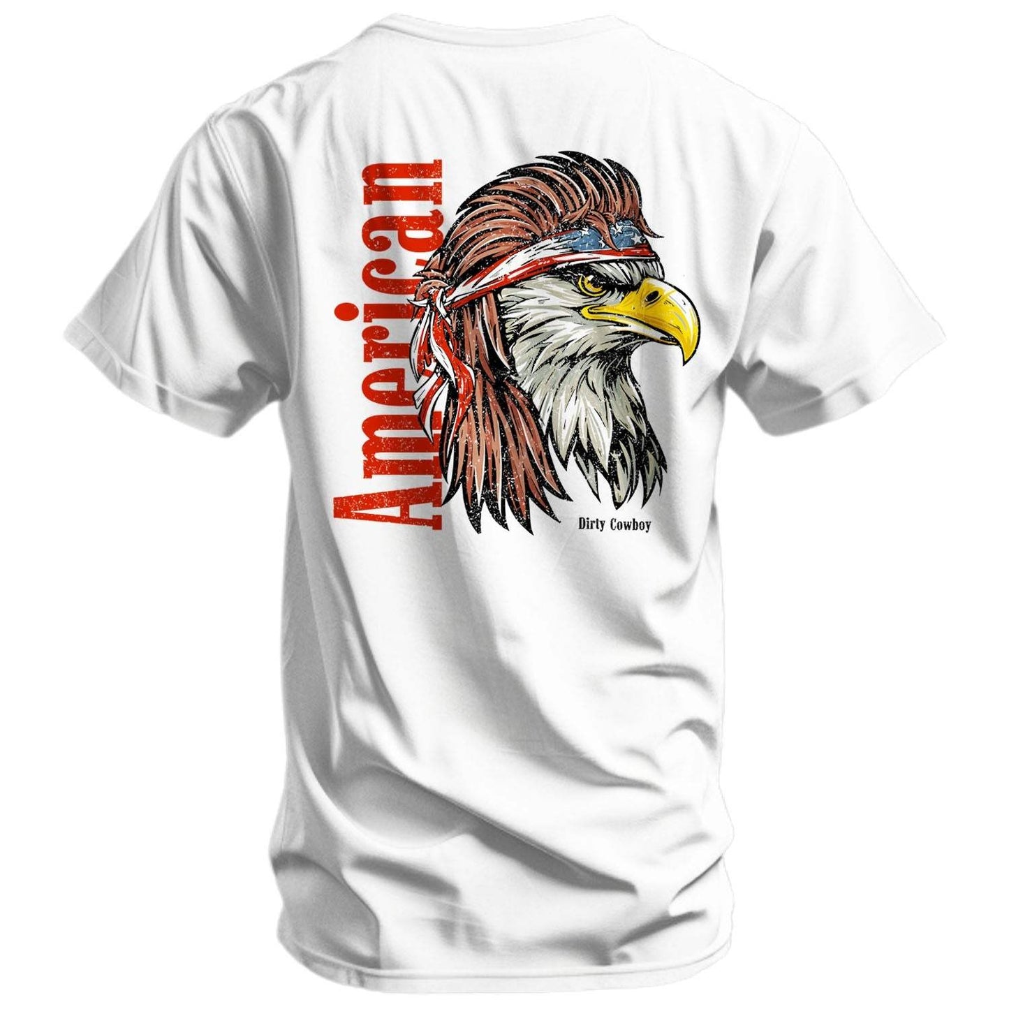 American Eagle Patriotic Men's T-Shirt - DIRTY COWBOY USA - Flyclothing LLC